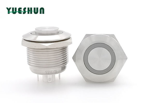جودة  19mm Stainless Steel Push Button Switch , Round Momentary Push Button Switch مصنع