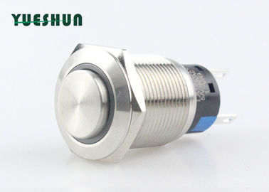 12V Ring LED Metal Push Button Momentary Power Switch IP67 High Round Head